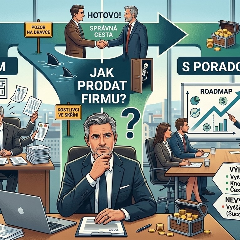 Prodej firmy: sám nebo s poradcem? Jak postupovat a podle čeho vybírat?
